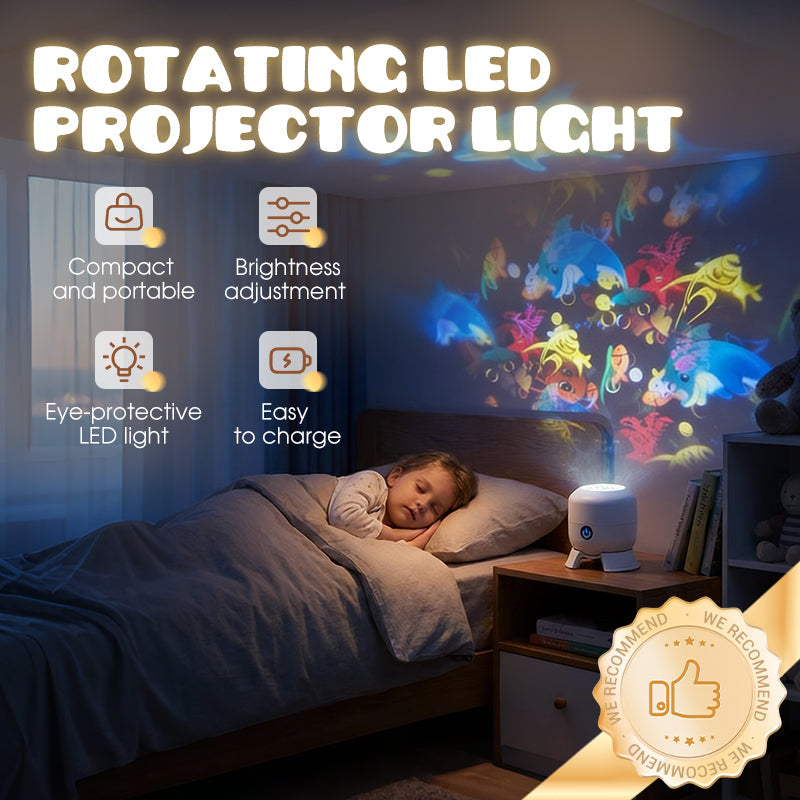 ✨ Proiector LED cu rotație dinamică – atmosferă de vis în camera ta Culori, mișcare, efecte – transformă orice spațiu în 2 minute