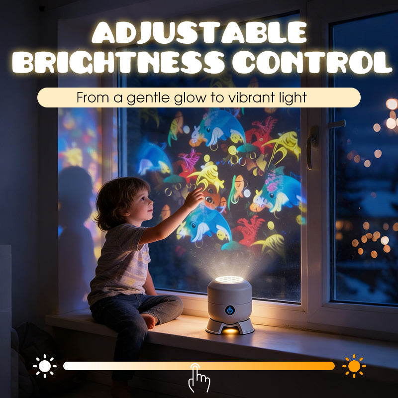 ✨ Proiector LED cu rotație dinamică – atmosferă de vis în camera ta Culori, mișcare, efecte – transformă orice spațiu în 2 minute