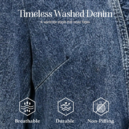 🔥 50% reducere! Jachetă denim cu volane – oferta săptămânii ❤️