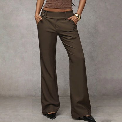Pantaloni eleganți evazați pentru femei