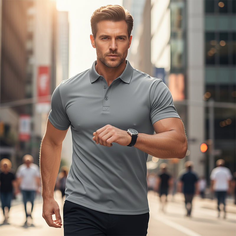 Uscare rapidă, guler elegant – tricoul pe care bărbații îl vor purta toată vara ☀️👔