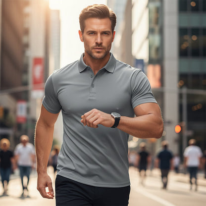 Uscare rapidă, guler elegant – tricoul pe care bărbații îl vor purta toată vara ☀️👔