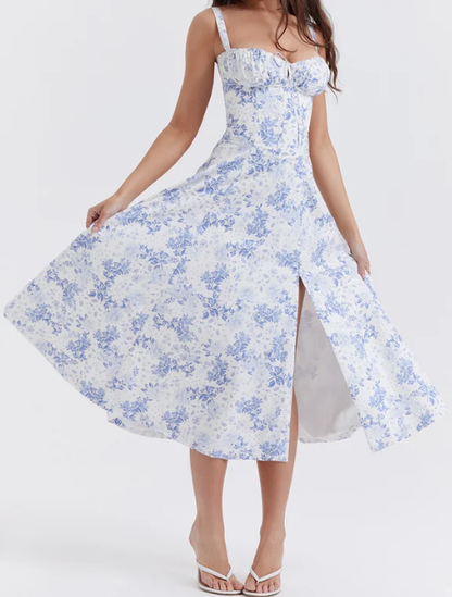 🥰 2026 Produse noi! Rochie midi cu curea spaghetti – elegantă, confortabilă, perfectă pentru sezonul cald. 👗 Plată la livrare!