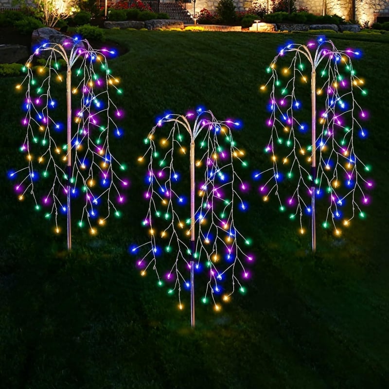 🌿💡 Lampa solară 100 LED-uri – Se aprinde la mișcare! Rezistentă la apă și soare. 💧🔋 Plată la livrare!