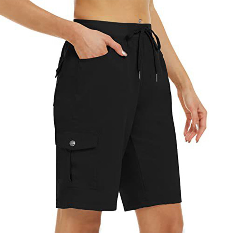 🌬️ Pantaloni scurți cargo femei – uscare rapidă + buzunare.
