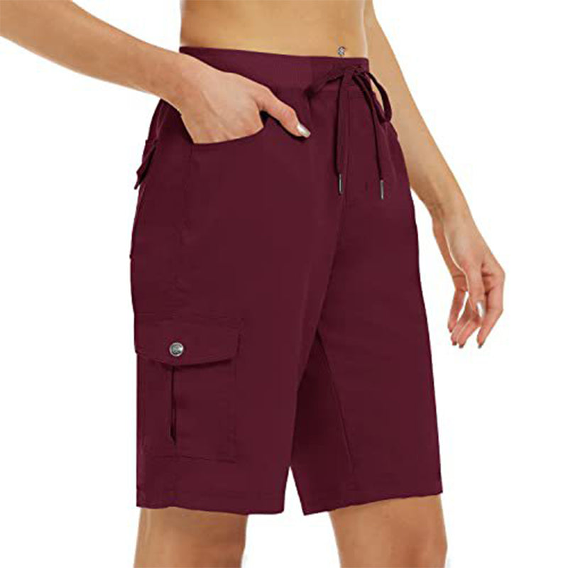 🌬️ Pantaloni scurți cargo femei – uscare rapidă + buzunare.