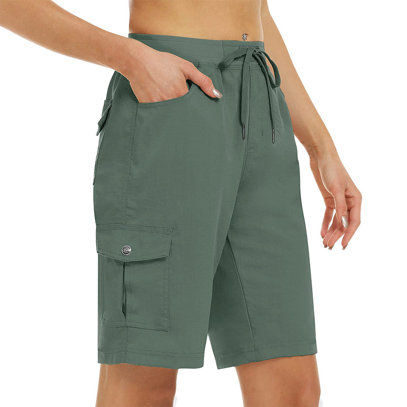 🌬️ Pantaloni scurți cargo femei – uscare rapidă + buzunare.