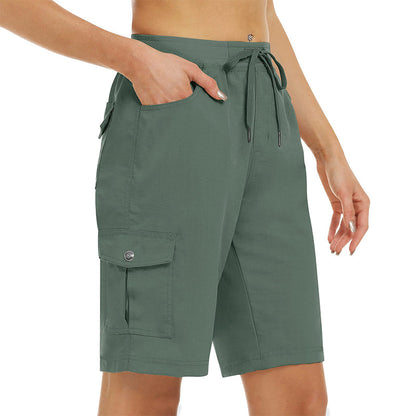 🌬️ Pantaloni scurți cargo femei – uscare rapidă + buzunare.