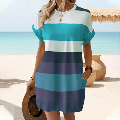🎯 Rochie midi cu buzunare – comodă, stylish și gata de vacanță!