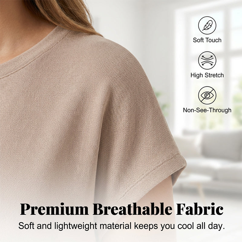 🔥 50% REDUCERE – dar nu știe toată lumea Rochie T-Shirt casual | Mânecă scurtă Arată bine în 2 secunde – confortabilă toată ziua ⏳ Stoc limitat la prețul acesta