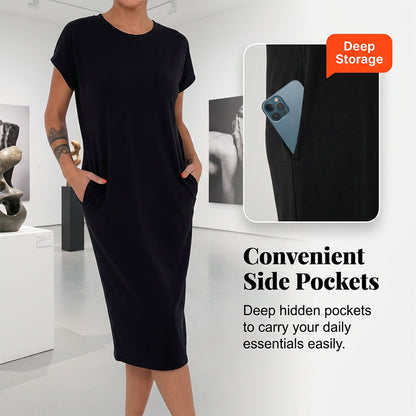 🔥 50% REDUCERE – dar nu știe toată lumea Rochie T-Shirt casual | Mânecă scurtă Arată bine în 2 secunde – confortabilă toată ziua ⏳ Stoc limitat la prețul acesta