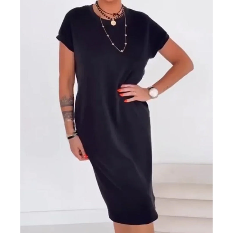 🔥 50% REDUCERE – dar nu știe toată lumea Rochie T-Shirt casual | Mânecă scurtă Arată bine în 2 secunde – confortabilă toată ziua ⏳ Stoc limitat la prețul acesta