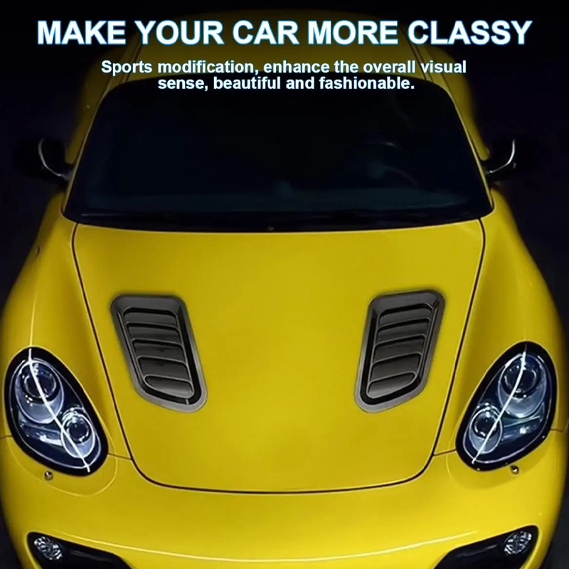 🚗 Priză de aer universală pentru capotă – Aspect fibră de carbon, design sport, montaj simplu! 💨 Plată la livrare!