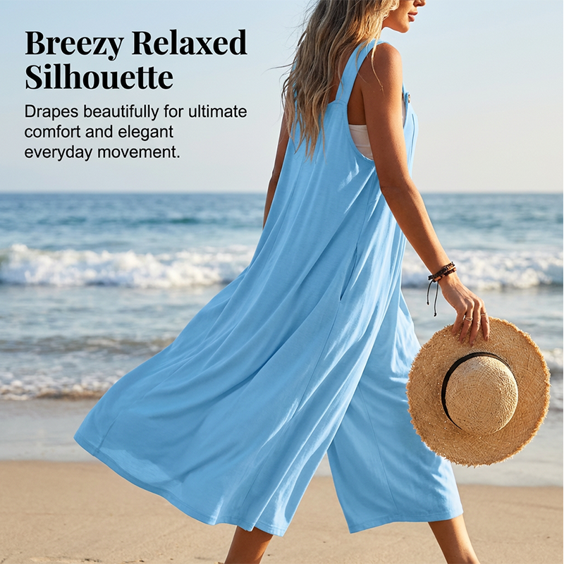 Briza verii? Fix asta simți în salopeta asta largă 🌬️👗