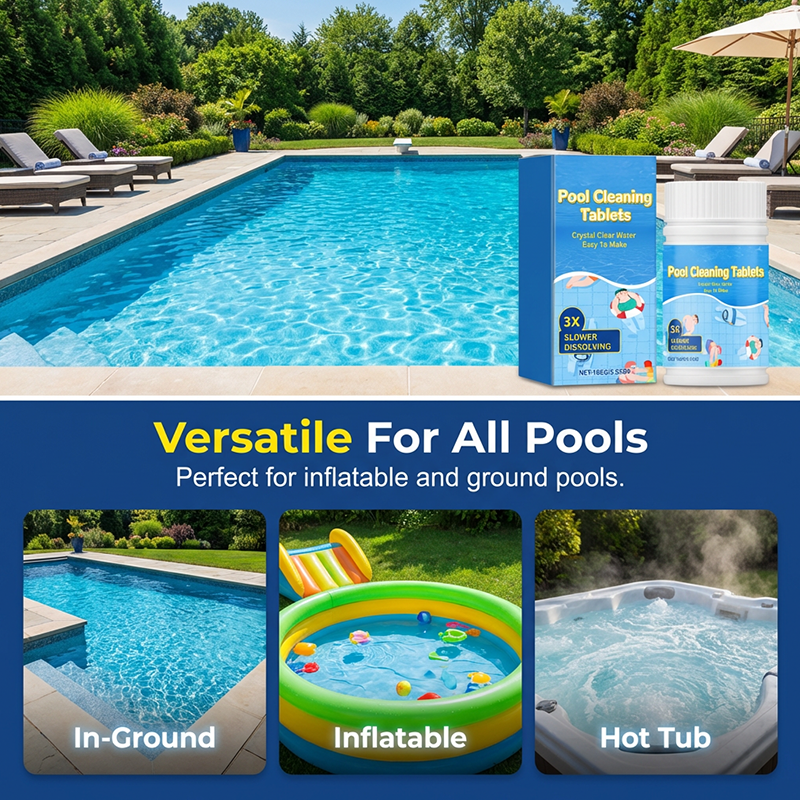 🌞 Tablete curățare piscină – Apă cristalină fără efort! 🌿 Plată la livrare!