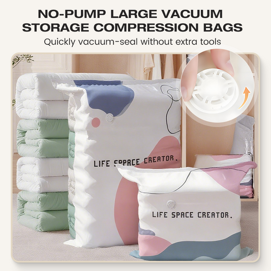 🧳 Economisește 70% din spațiu! Set de 5 pungi de depozitare în vid 3D – FĂRĂ pompă! 😱✨ Perfecte pentru haine, pături, perne. Comandă rapid de pe site-ul nostru! 🔗📦