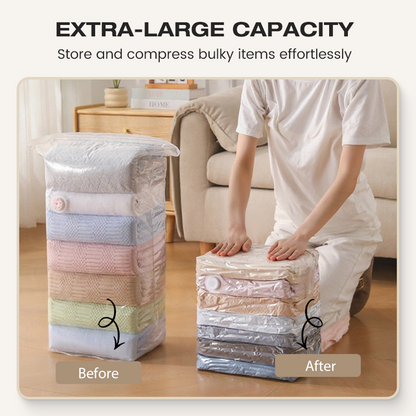 🧳 Economisește 70% din spațiu! Set de 5 pungi de depozitare în vid 3D – FĂRĂ pompă! 😱✨ Perfecte pentru haine, pături, perne. Comandă rapid de pe site-ul nostru! 🔗📦