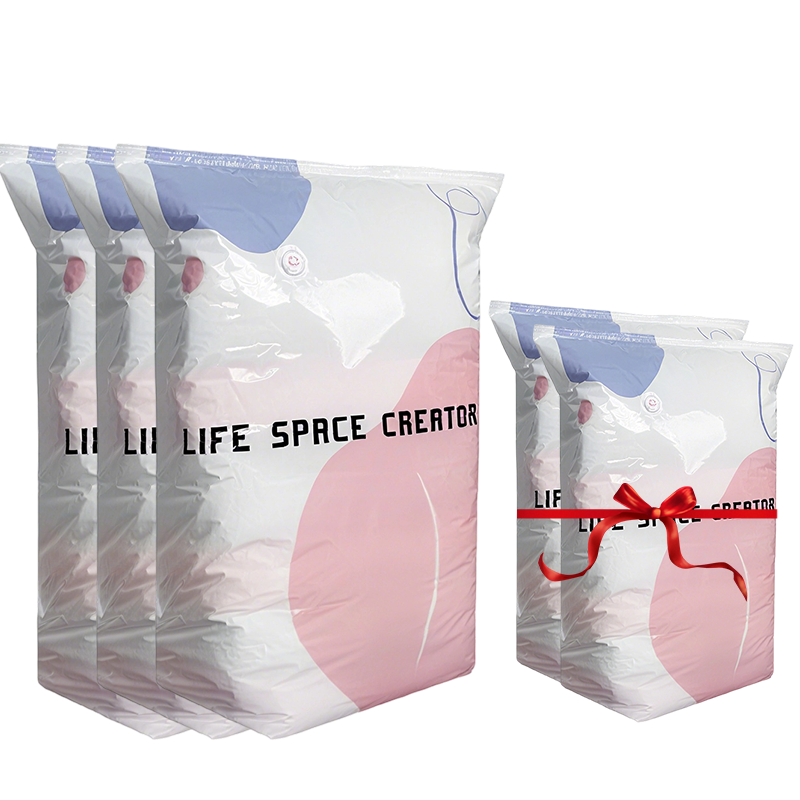 🧳 Economisește 70% din spațiu! Set de 5 pungi de depozitare în vid 3D – FĂRĂ pompă! 😱✨ Perfecte pentru haine, pături, perne. Comandă rapid de pe site-ul nostru! 🔗📦