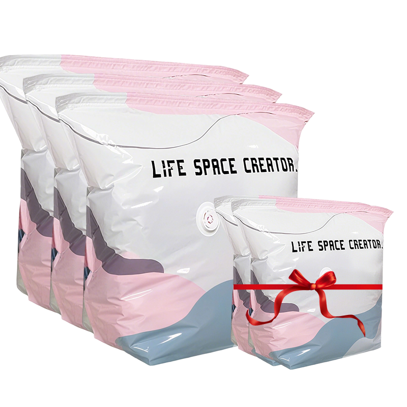 🧳 Economisește 70% din spațiu! Set de 5 pungi de depozitare în vid 3D – FĂRĂ pompă! 😱✨ Perfecte pentru haine, pături, perne. Comandă rapid de pe site-ul nostru! 🔗📦