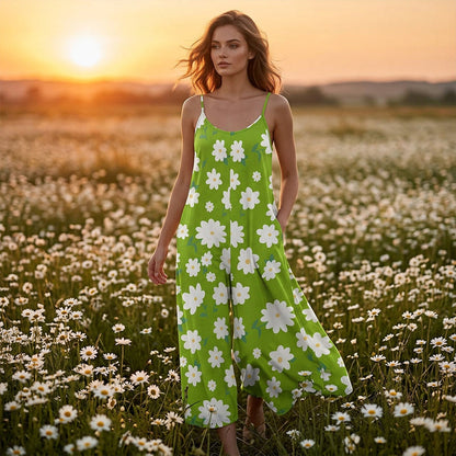 Costum feminin cu imprimeu floral și pantaloni largi