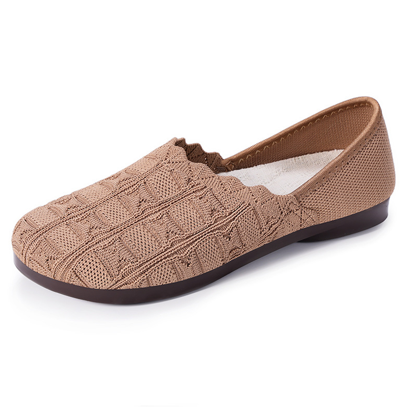 Femei Respirante Țesute Slip-On Apartamente