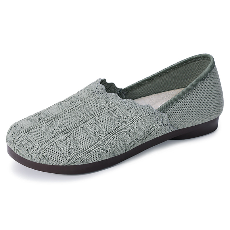 Femei Respirante Țesute Slip-On Apartamente