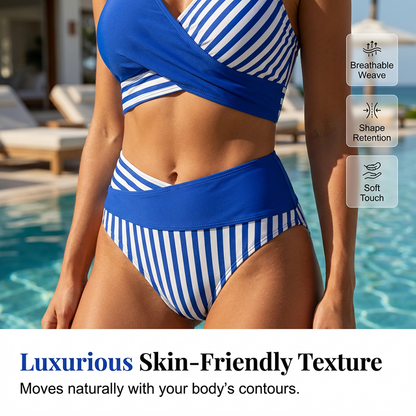 Costum de baie Color Block – În stoc & cu plata la livrare 👙🎨