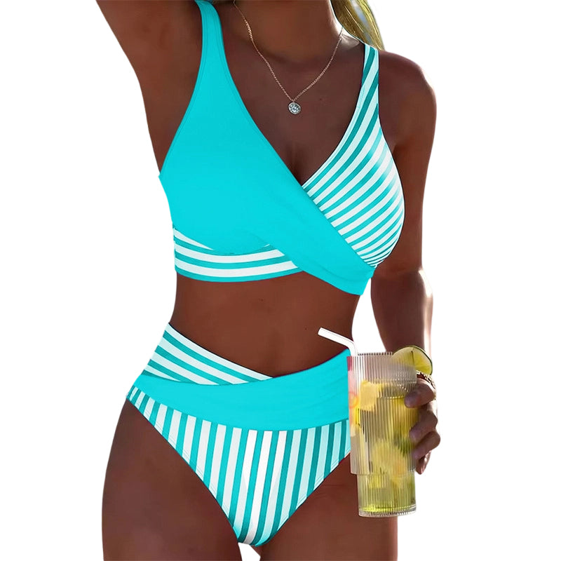 Costum de baie Color Block – În stoc & cu plata la livrare 👙🎨