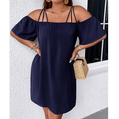 O gamă foarte largă de culori🎨Rochie elegantă pentru femei, mini, într-o singură culoare
