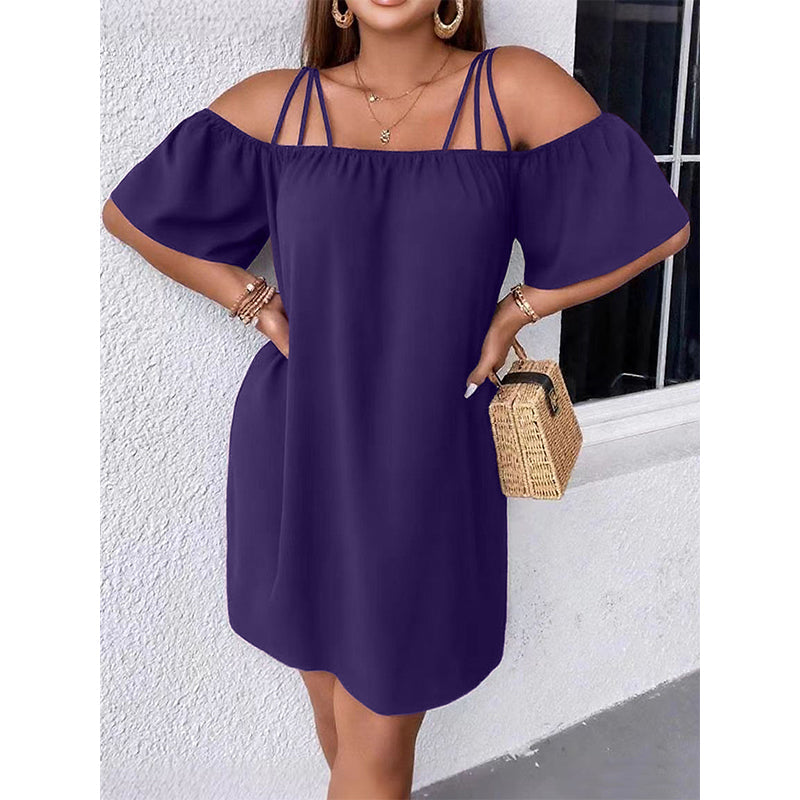 O gamă foarte largă de culori🎨Rochie elegantă pentru femei, mini, într-o singură culoare