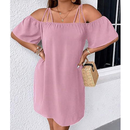 O gamă foarte largă de culori🎨Rochie elegantă pentru femei, mini, într-o singură culoare