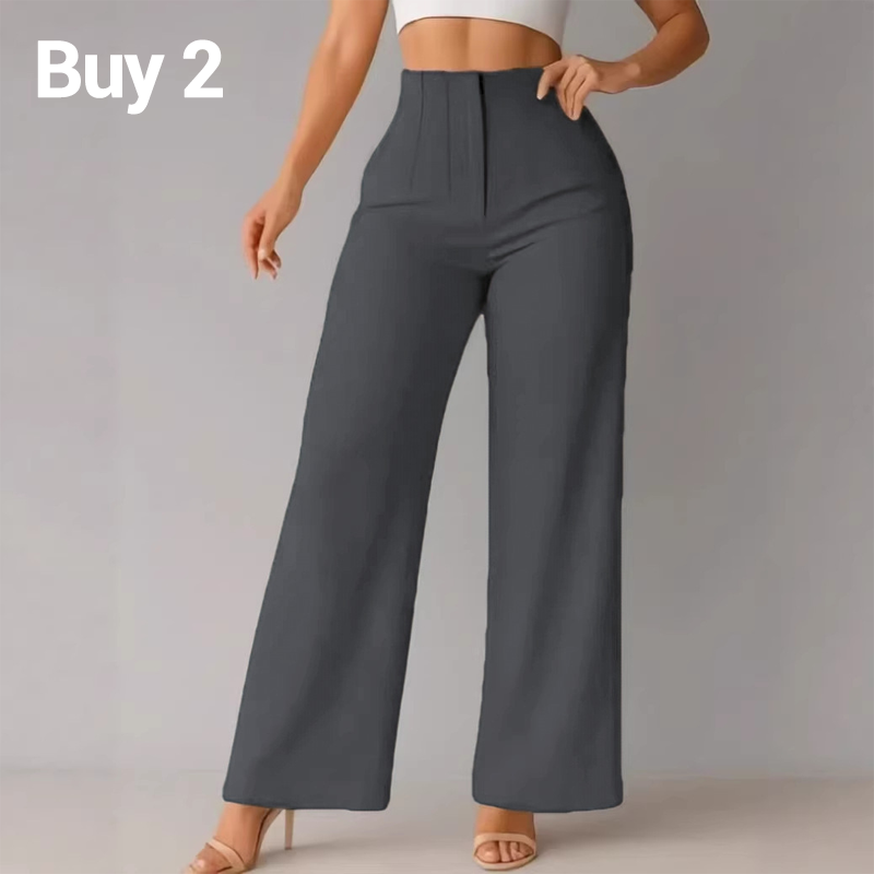 Pantaloni Casual pentru Femei, Culoare Uni, Cu Tăietură Largă
