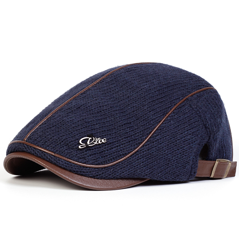 Pălărie clasică unisex🔥Pălărie de ziarist din tricot, călduroasă și elegantă🎻