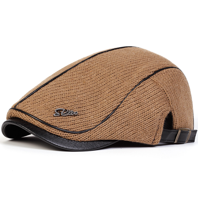 Pălărie clasică unisex🔥Pălărie de ziarist din tricot, călduroasă și elegantă🎻