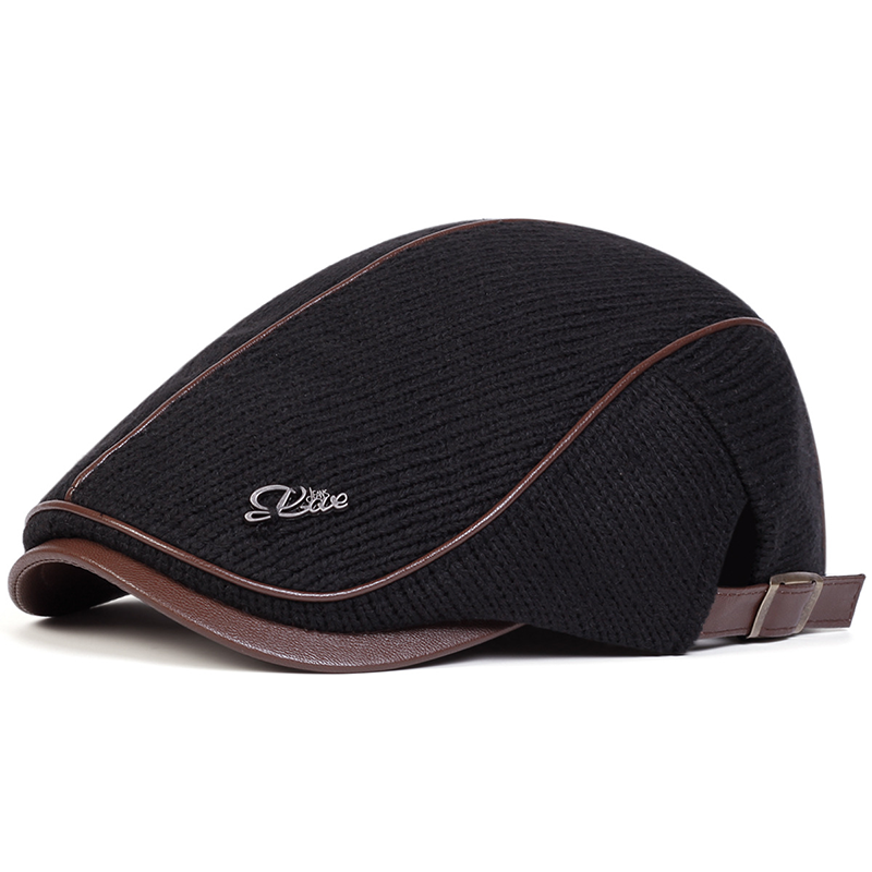 Pălărie clasică unisex🔥Pălărie de ziarist din tricot, călduroasă și elegantă🎻