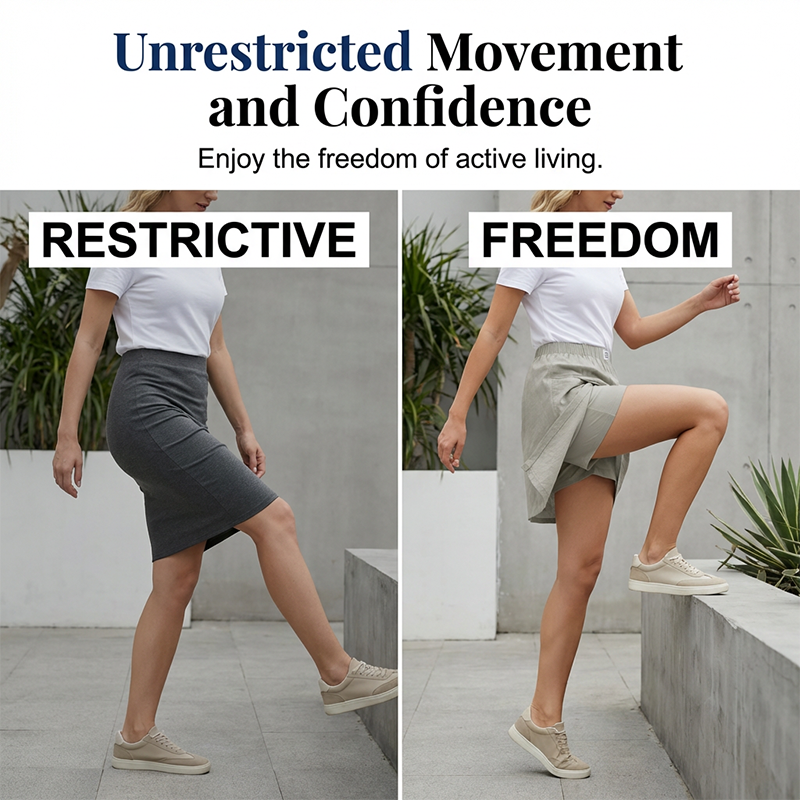 🌸 Fustă scurtă pentru femei – cu talie elastică și înfășurare – confortabilă, feminină, versatilă ✨ Stoc limitat 👇