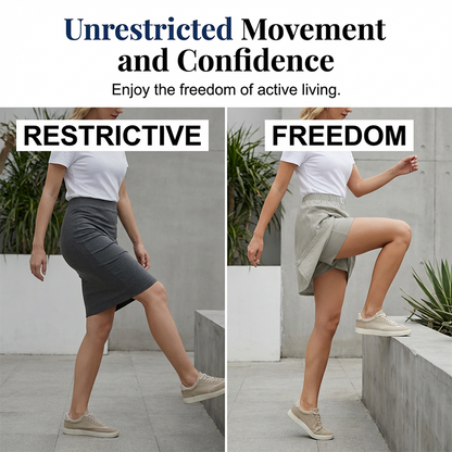 🌸 Fustă scurtă pentru femei – cu talie elastică și înfășurare – confortabilă, feminină, versatilă ✨ Stoc limitat 👇
