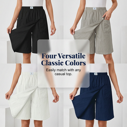 🌸 Fustă scurtă pentru femei – cu talie elastică și înfășurare – confortabilă, feminină, versatilă ✨ Stoc limitat 👇