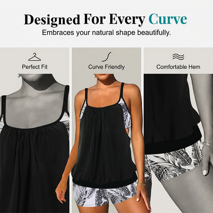 ❤️ Set elegant de două piese pentru femei – bluză tip tankini și pantaloni scurți! Perfect pentru plajă, piscină sau concediu. 📦 Livrare rapidă și plata DOAR la livrare în România. ✅ Comandă acum pe site – stoc limitat!