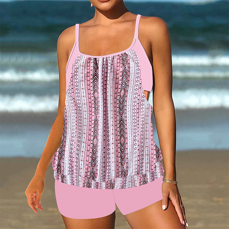 ❤️ Set elegant de două piese pentru femei – bluză tip tankini și pantaloni scurți! Perfect pentru plajă, piscină sau concediu. 📦 Livrare rapidă și plata DOAR la livrare în România. ✅ Comandă acum pe site – stoc limitat!
