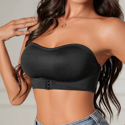 Femei sutien push-up fără bretele, fără armături, cu închidere în față