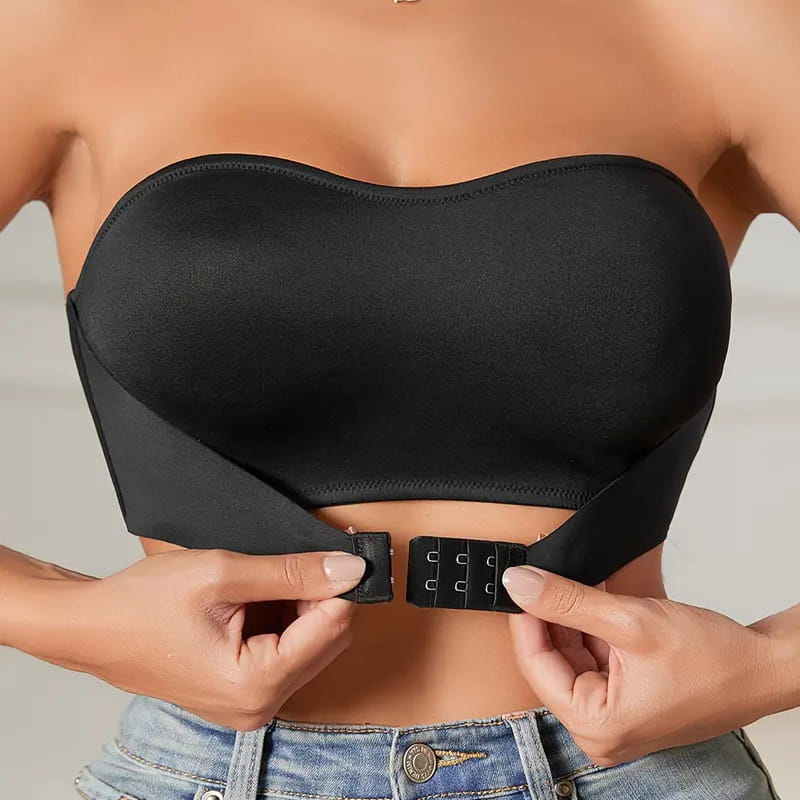 Femei sutien push-up fără bretele, fără armături, cu închidere în față