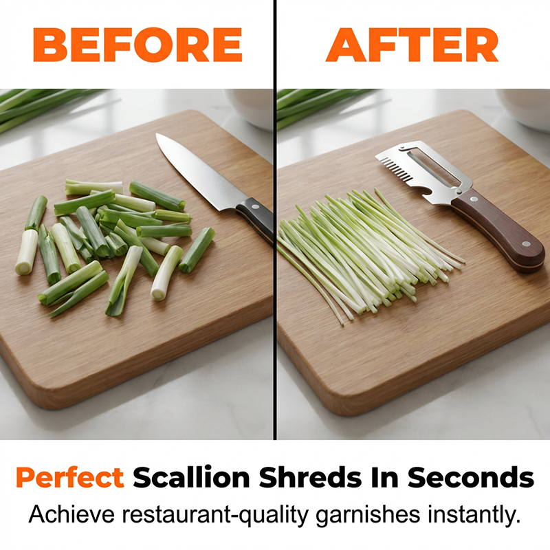 🔪 Taiă și cureți ceapa verde în 3 secunde! Instrument 3-în-1 – rapid, practic și fără mizerie. 🥔 Plătești DOAR la livrare în România. ✅ Comandă acum – stoc limitat!