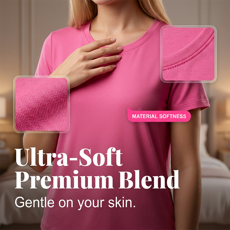 🌙 Set pijamale confortabile de vară – Respirabil, lejer, perfect pentru nopți calde. Stoc limitat!