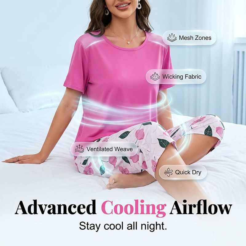 🌙 Set pijamale confortabile de vară – Respirabil, lejer, perfect pentru nopți calde. Stoc limitat!