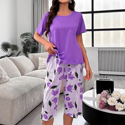 🌙 Set pijamale confortabile de vară – Respirabil, lejer, perfect pentru nopți calde. Stoc limitat!