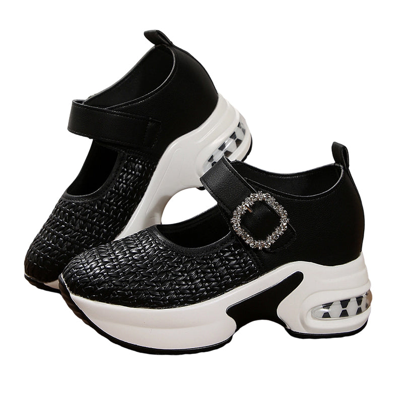 👡 Pantofi Mary Janes cu platformă – Material țesut respirabil, comozi și eleganți! 🌬️✨ Transport gratuit & ramburs!