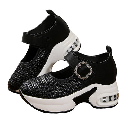 👡 Pantofi Mary Janes cu platformă – Material țesut respirabil, comozi și eleganți! 🌬️✨ Transport gratuit & ramburs!