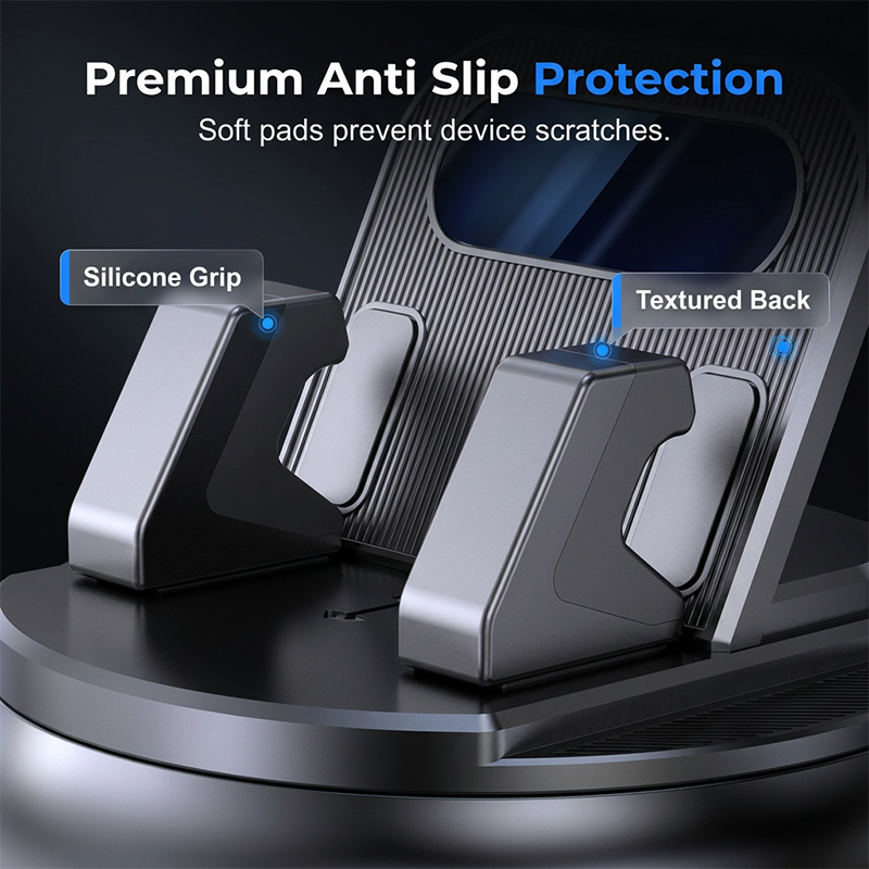 🚗✨ Suport auto rotativ pentru bord – prindere anti-alunecare, reglabil 360°, conducere în siguranță! 🛡️📱 Plată la livrare!