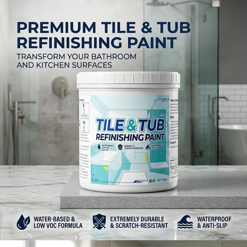 🎨 Set premium vopsea pentru plăci ceramice și căzi – Renovează fără să înlocuiești! 🛁✨ Plată la livrare!
